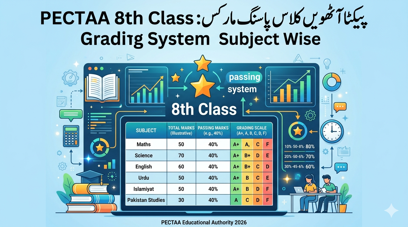 PECTAA 8th Class Passing Marks 2026