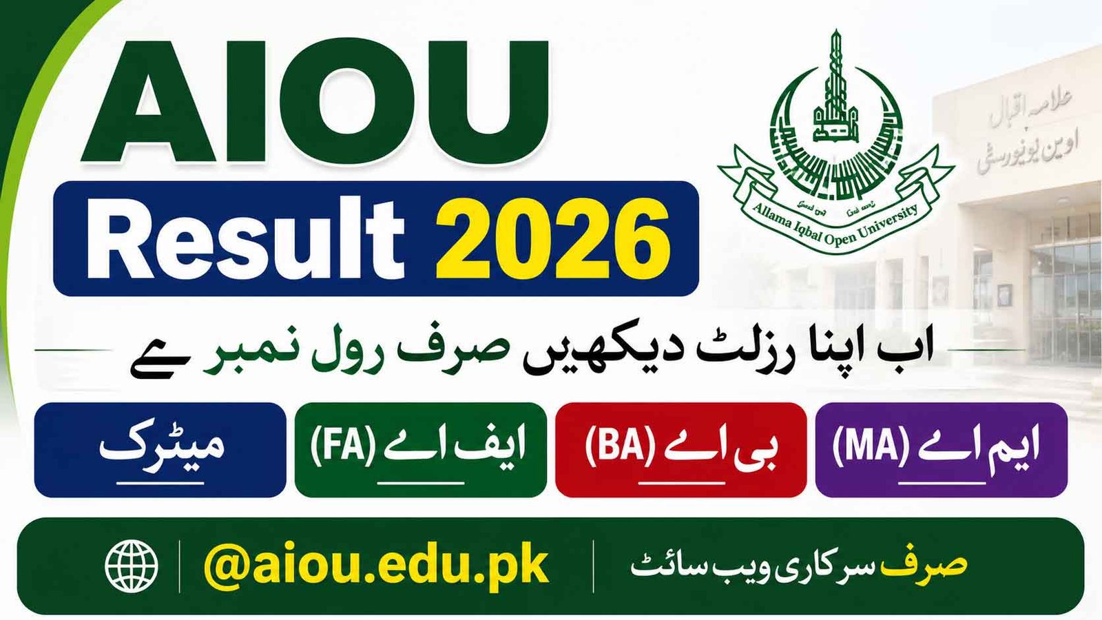 AIOU Result 2026